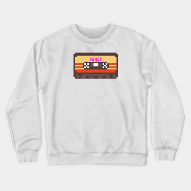 Crass 8bit cassette Crewneck Sweatshirt by terilittleberids